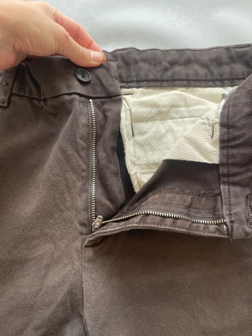 Zara Dark Brown Chino Pants Men’s Size 32 - Picture 4 of 8